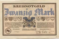 Dillenburg - Dillkreis - 1.10.1922 - 20 Mark