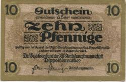 Dippoldiswalde - Amtshauptmannschaft - - 31.12.1918 - 10 Pfennig