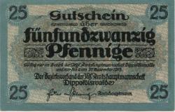 Dippoldiswalde - Amtshauptmannschaft - - 31.12.1918 - 25 Pfennig