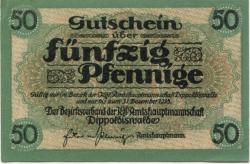 Dippoldiswalde - Amtshauptmannschaft - - 31.12.1918 - 50 Pfennig