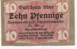 Dippoldiswalde - Amtshauptmannschaft - - 31.12.1920 - 10 Pfennig
