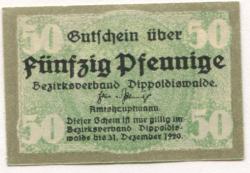 Dippoldiswalde - Amtshauptmannschaft - - 31.12.1920 - 50 Pfennig