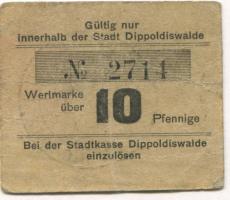 Dippoldiswalde - Stadt - -- 10 Pfennig