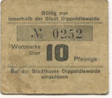 Dippoldiswalde - Stadt - -- 10 Pfennig