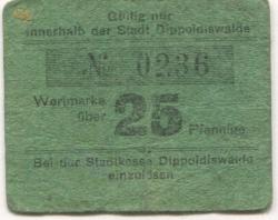 Dippoldiswalde - Stadt - -- 25 Pfennig 