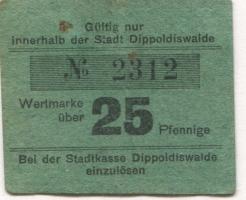 Dippoldiswalde - Stadt - -- 25 Pfennig