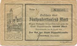 Dippoldiswalde - Stadt - 25.8.1923 - 500000 Mark