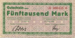 Dirlewang - Marktgemeinde - 10.3.1923 - 5000 Mark