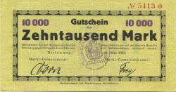 Dirlewang - Marktgemeinde - 10.3.1923 - 10000 Mark