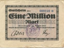 Dirlewang - Marktgemeinde - 10.8.1923 - 1 Million Mark
