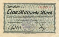 Dirlewang - Marktgemeinde - 10.10.1923 - 1 Milliarde Mark