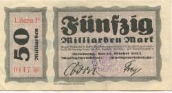 Dirlewang - Marktgemeinde - 10.10.1923 - 50 Milliarden Mark