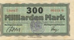 Dirlewang - Marktgemeinde - 1.11.1923 - 300 Milliarden Mark