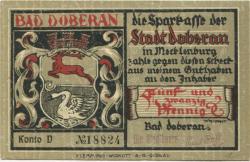 Doberan (Bad) - Stadt - -- - 25 Pfennig