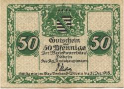 Döbeln - Amtshauptmannschaft - 1917 - 31.12.1918 - 50 Pfennig