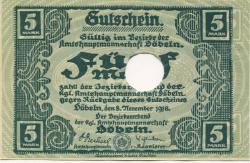 Döbeln - Amtshauptmannschaft - 8.11.1918 - 5 Mark