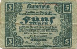 Döbeln - Amtshauptmannschaft - 8.11.1918 - 5 Mark