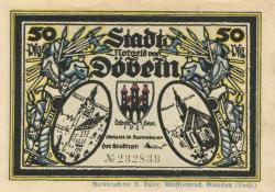 Döbeln - Stadt - 1.9.1921 - 30.9.1921 - 50 Pfennig
