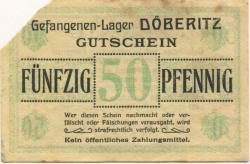 Döberitz (heute: Dallgow-Döberitz) - Gefangenenlager - -- - 50 Pfennig