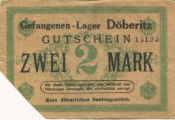 Döberitz (heute: Dallgow-Döberitz) - Gefangenenlager - -- - 2 Mark