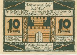 Dömitz - Stadt - - 31.5.1922 - 10 Pfennig