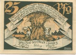 Dömitz - Stadt - - 31.5.1922 - 25 Pfennig