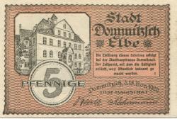 Dommitzsch - Stadt - 15.11.1920 - 5 Pfennig