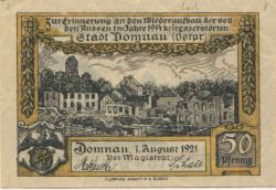 Domnau (heute: R-Domnowo) - 1.8.1921 - 50 Pfennig