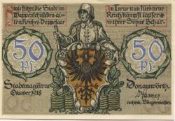 Donauwörth - Stadt - Oktober 1918 - 50 Pfennig