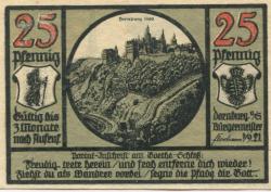 Dornburg - Stadt - 1.9.1921 - 25 Pfennig