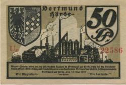 Dortmund und Hörde - Städte und Kreise - 15.5.1919 - 50 Pfennig