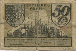 Dortmund und Hörde - Städte und Kreise - 15.5.1919 - 50 Pfennig