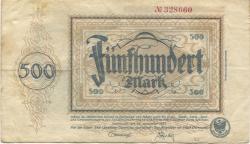 Dortmund und Hörde - Städte und Kreise - 20.9.1922 - 500 Mark