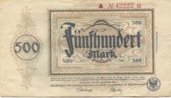 Dortmund und Hörde - Städte und Kreise - 20.9.1922 - 500 Mark