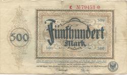 Dortmund und Hörde - Städte und Kreise - 20.9.1922 - 500 Mark