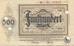 Dortmund und Hörde - Städte und Kreise - 20.9.1922 - 500 Mark