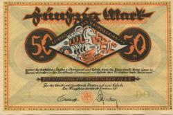 Dortmund und Hörde - Städte und Kreise - 10.10.1922 - 50 Mark