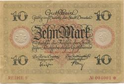 Dresden - Stadt - 1.11.1918 - 10 Mark
