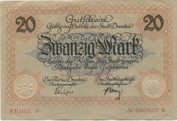 Dresden - Stadt - 1.11.1918 - 20 Mark