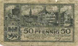 Düren - Stadt - 1.3.1918 - 50 Pfennig