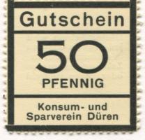Düren - Konsum- und Sparverein - -- - 50 Pfennig