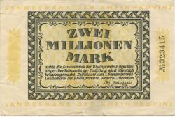 Düsseldorf - Landesbank der Rheinprovinz - 1.9.1923 - 2 Millionen Mark 