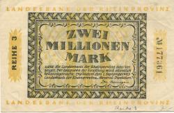 Düsseldorf - Landesbank der Rheinprovinz - 1.9.1923 - 2 Millionen Mark