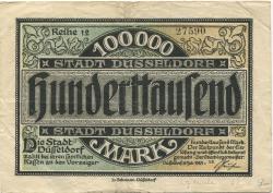 Düsseldorf - Stadt - 15.7.1923 - 100000 Mark