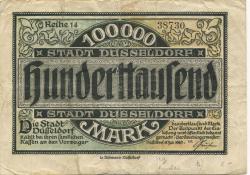 Düsseldorf - Stadt - 15.7.1923 - 100000 Mark