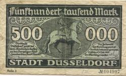 Düsseldorf - Stadt - 15.7.1923 - 500000 Mark