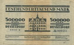 Düsseldorf - Stadt - 15.8.1923 - 500000 Mark