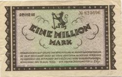 Düsseldorf - Stadt - 15.8.1923 - 1 Million Mark