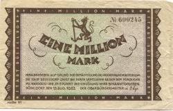 Düsseldorf - Stadt - 15.8.1923 - 1 Million Mark