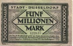 Düsseldorf - Stadt - 21.8.1923 - 5 Millionen Mark